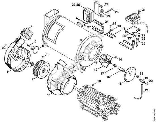Bruciatore Idropulitrice elettrica (RE) RE 530 W della marca STIHL