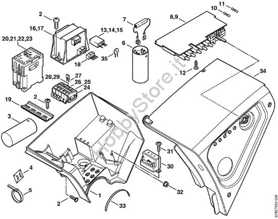 Cassetta di distribuzione Idropulitrice elettrica (RE) RE 551 PLUS della marca STIHL