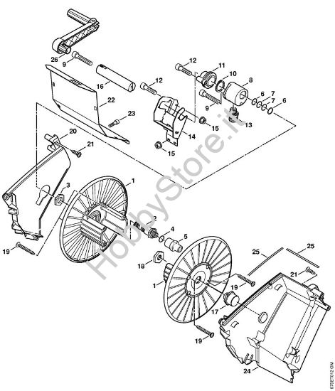 Tamburo avvolgi-flessibile Idropulitrice elettrica (RE) RE 551 PLUS della marca STIHL