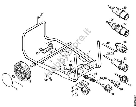 Carrello Idropulitrice elettrica (RE) RE 560 W della marca STIHL