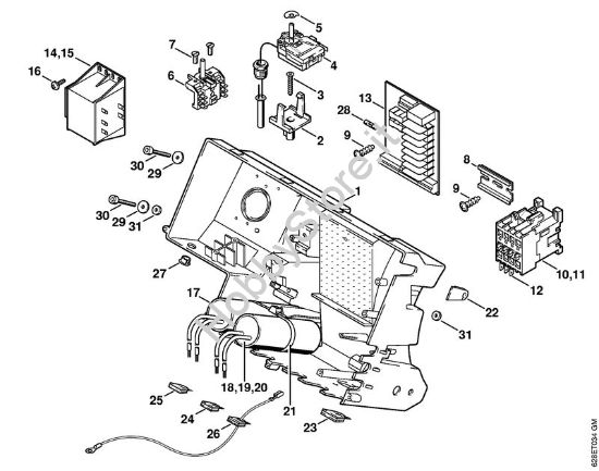 Cassetta di distribuzione Idropulitrice elettrica (RE) RE 560 W della marca STIHL