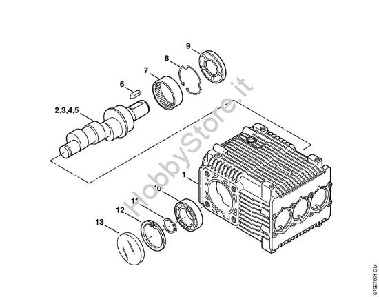 Pompa, albero a camma Idropulitrice elettrica (RE) RE 581 PLUS della marca STIHL