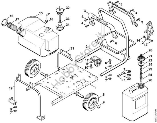 Carrello Idropulitrice elettrica (RE) RE 600 W della marca STIHL