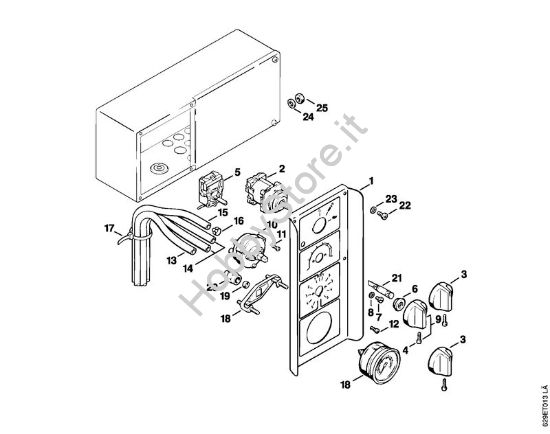 Quadro di controllo Idropulitrice elettrica (RE) RE 600 W della marca STIHL