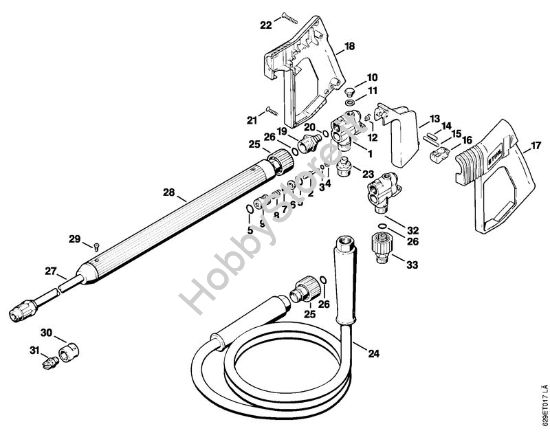 Pistola, tubo nebulizzatore Idropulitrice elettrica (RE) RE 630 W della marca STIHL