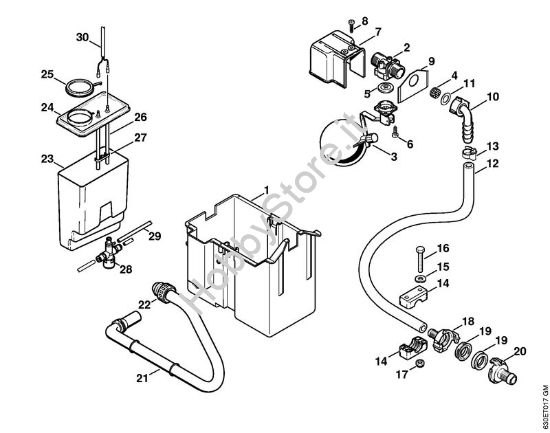 Cassetta acqua Idropulitrice elettrica (RE) RE 640 W della marca STIHL