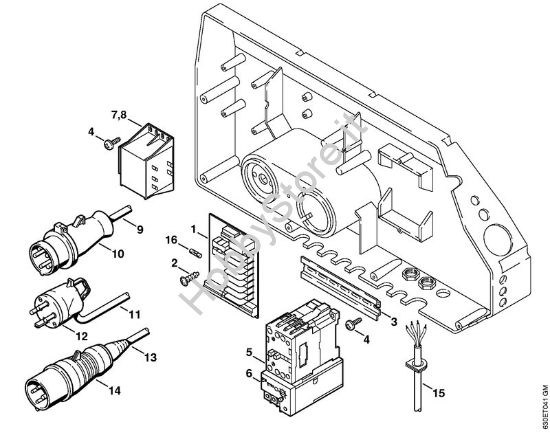 Cassetta di distribuzione Idropulitrice elettrica (RE) RE 640 W della marca STIHL