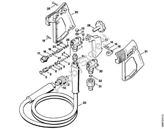 Pistola Idropulitrice elettrica (RE) RE 640 W della marca STIHL
