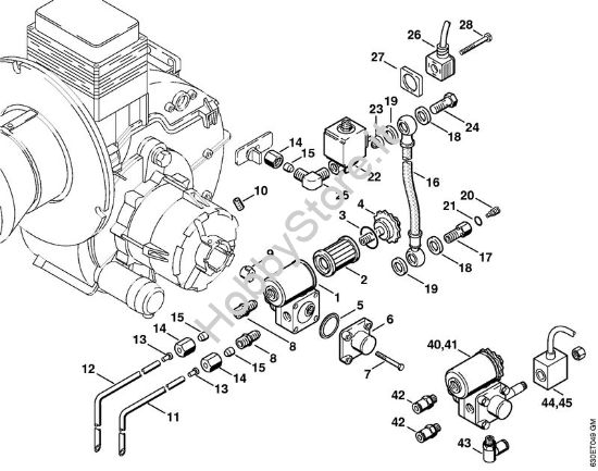 Pompa di alimentazione    X 35 751 174 Idropulitrice elettrica (RE) RE 640 W della marca STIHL