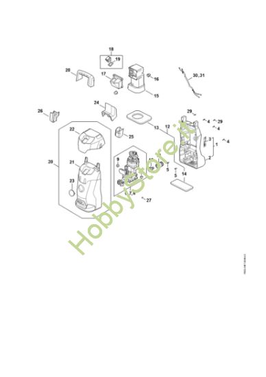 Picture of Carrello, Condotto aria, Cappottatura, Scatola interruttore RE 80.0 X