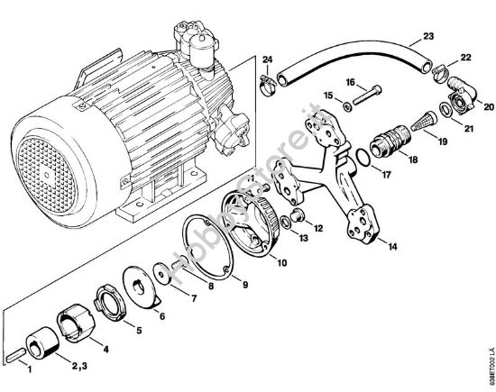 Corpo pompa Idropulitrice elettrica (RE) RE 830 W della marca STIHL