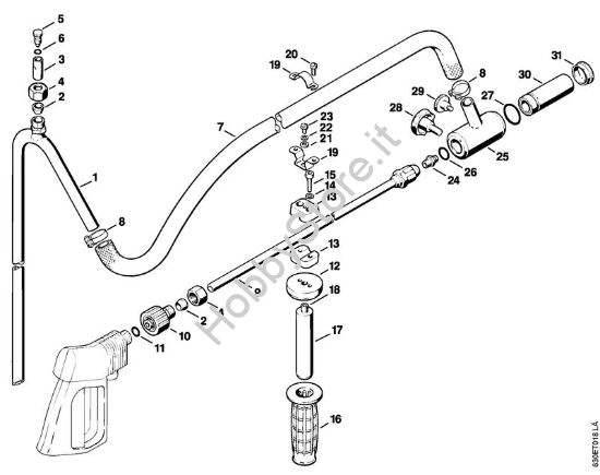 Dispositivo per getto di sabbia a umido Idropulitrice elettrica (RE) RE 830 W della marca STIHL