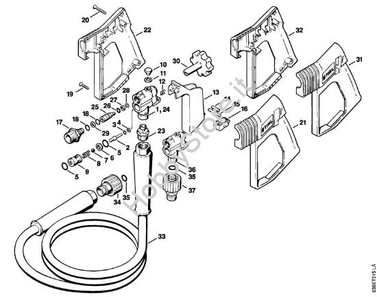 Pistola Idropulitrice elettrica (RE) RE 830 W della marca STIHL