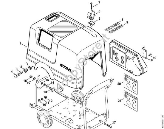 Cappottatura Idropulitrice elettrica (RE) RE 880 W della marca STIHL