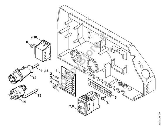 Cassetta di distribuzione Idropulitrice elettrica (RE) RE 880 W della marca STIHL