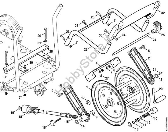 Tamburo avvolgi-flessibile Idropulitrice elettrica (RE) RE 880 W della marca STIHL