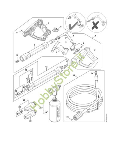 Picture of Pistola, tubo nebulizzatore RE 90 - 4951