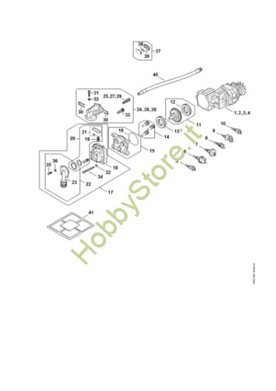 Picture of Elettromotore, Cavo di collegamento, Blocco valvola, Pompa RE 90.0 PLUS