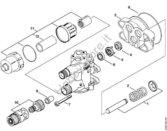 Pompa Idropulitrice elettrica (RE) RE 900 KM della marca STIHL