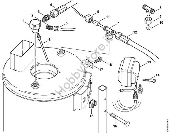 Scambiatore di calore, trasformatore di accensione Idropulitrice elettrica (RE) RE 961 PLUS della marca STIHL