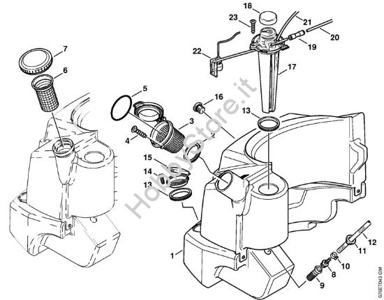 Serbatoio carburante Idropulitrice elettrica (RE) RE 961 PLUS della marca STIHL