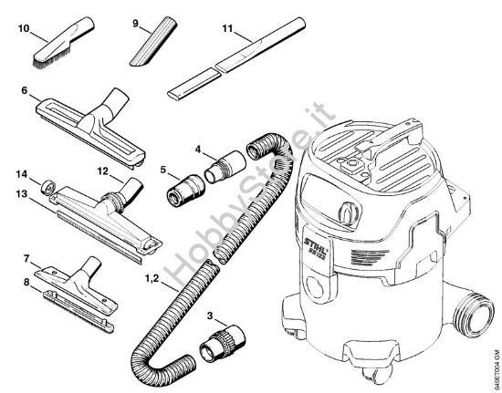 Accessori a richiesta Aspiratori (SE) SE 122 della marca STIHL