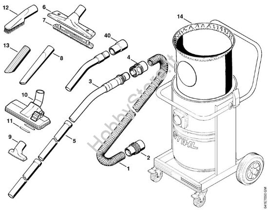 Attrezzi, accessorio a richiesta Aspiratori (SE) SE 200 della marca STIHL