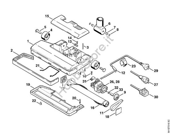 Spazzola elettrica di aspirazione Aspiratori (SE) SE 202 della marca STIHL
