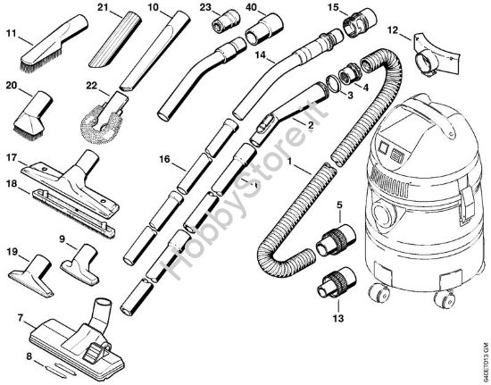 Attrezzi, accessorio a richiesta Aspiratori (SE) SE 50 della marca STIHL