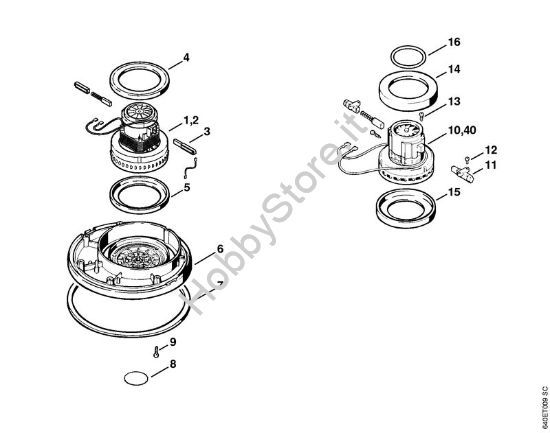 Elettromotore Aspiratori (SE) SE 50 della marca STIHL
