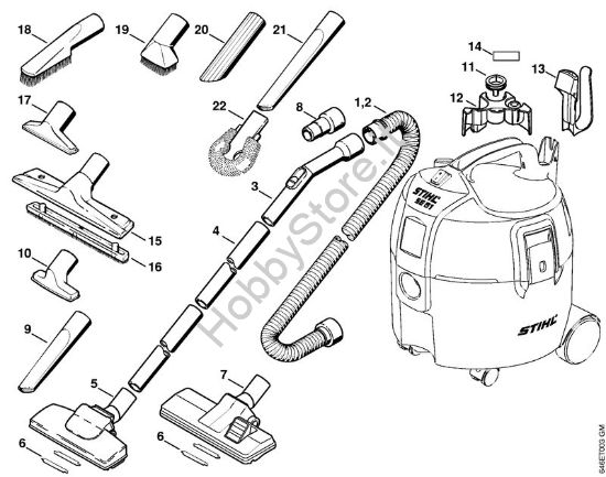 Attrezzi, accessorio a richiesta Aspiratori (SE) SE 61 della marca STIHL