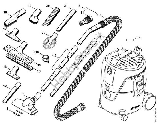 Attrezzi, accessorio a richiesta Aspiratori (SE) SE 62 E della marca STIHL