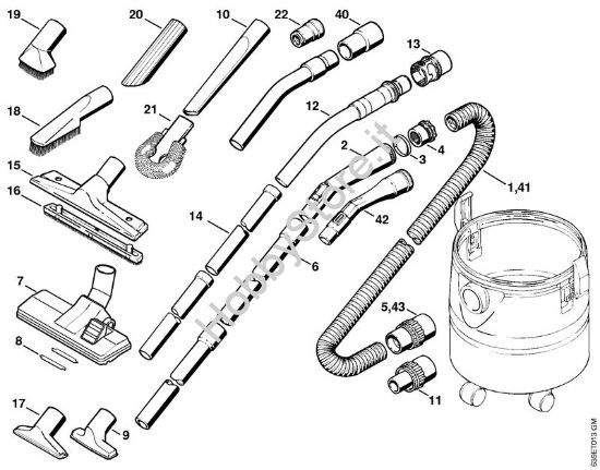 Attrezzi, accessorio a richiesta Aspiratori (SE) SE 80 della marca STIHL