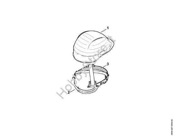 Caschi da cantiere Protezioni del capo Casco da cantiere, arancio della marca STIHL