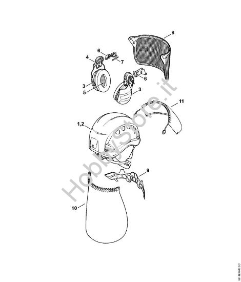 Set casco VENT PLUS Protezioni del capo Set casco VENT PLUS della marca STIHL