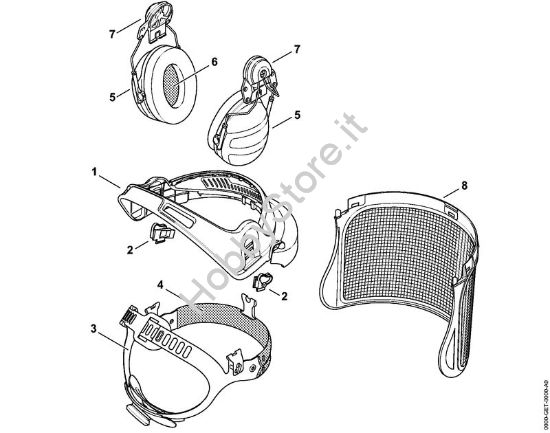Protezione combinata viso - udito G500 Protezioni per vista e udito Protezione viso/udito G500 / ADVANCE GPA 28 della marca STIHL