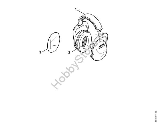 Cuffia auricolare CONCEPT-24F Protezioni per vista e udito XXX Concept 24 F della marca STIHL