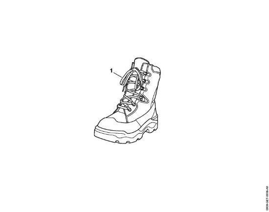 Scarponcini in pelle per motosega FUNCTION Stringhe MS-Stivali in pelle FUNCTION SZ 39 della marca STIHL