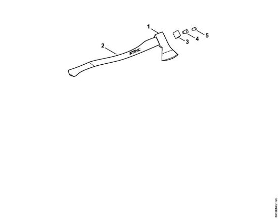 Accetta bavarese Attrezzi per spaccare Accetta bavarese 1250 g della marca STIHL