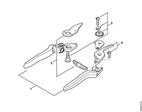 Cesoia da giardinaggio F8 Forbici Cesoia da giardinaggio F8 della marca STIHL