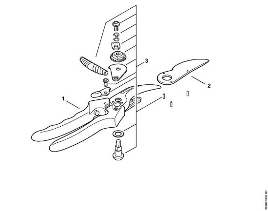 Cesoia da giardinaggio Profi Forbici Cesoia da giardinaggio PG 30 della marca STIHL