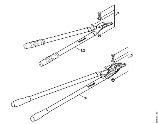 Svettatoio Bypass Forbici Svettatoio PB 11 della marca STIHL