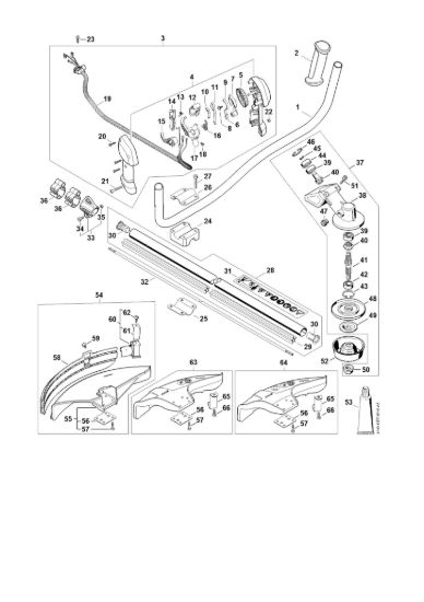 Picture of Impugnatura a manubrio, Stelo, Riduttore fino a Numero di matricola 514309587 FS 94 C-E