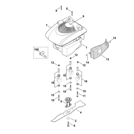 Picture of E - Motore, lama MB 3 RT
