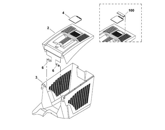 Picture of E - Cesto raccolta erba MB 400 X