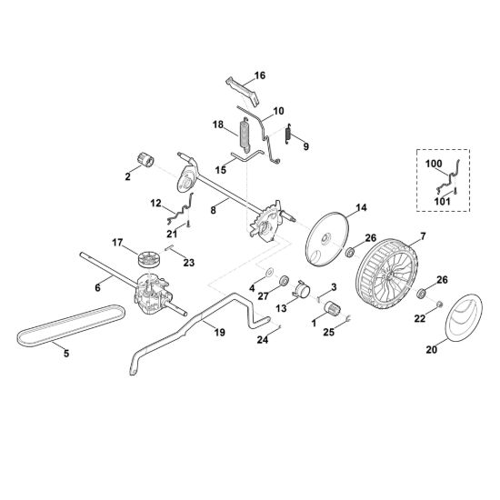 Picture of C - Regolazione altezza asse posteriore MB 448.1 TC