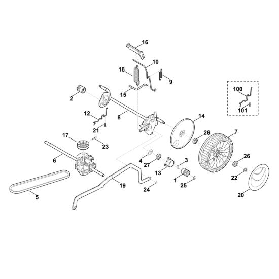 Picture of C - Regolazione altezza asse posteriore MB 448.1 TX
