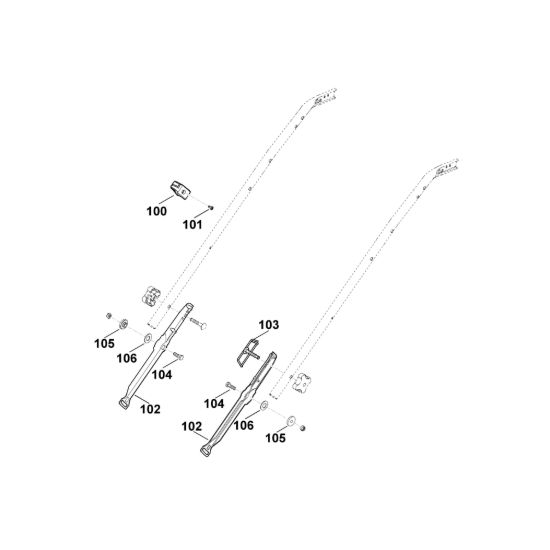 Picture of B1 - Parte inferiore manubrio MB 545.0