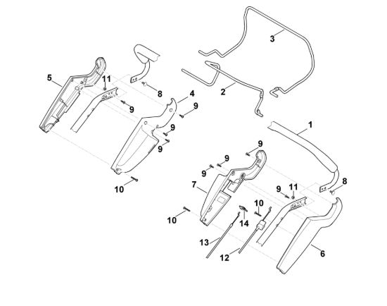 Picture of A - Parte superiore manubrio MB 545.0 T