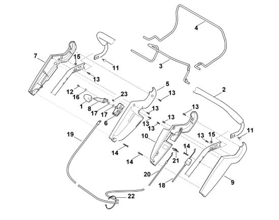 Picture of A - Parte superiore manubrio MB 545.0 V